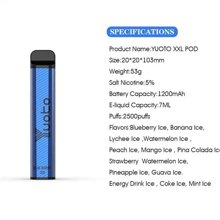 Yuoto XXL 2500 Puffs Disposable Vape factory